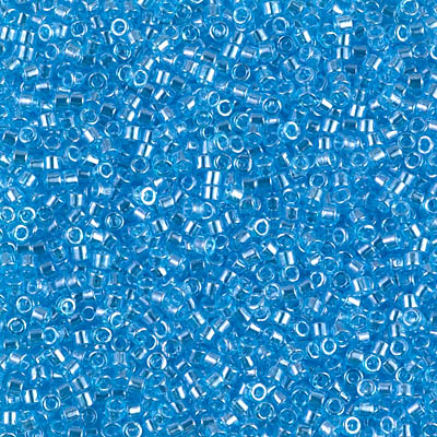 DB1229:  Transparent Ocean Blue Luster 11/0 Miyuki Delica Bead 
