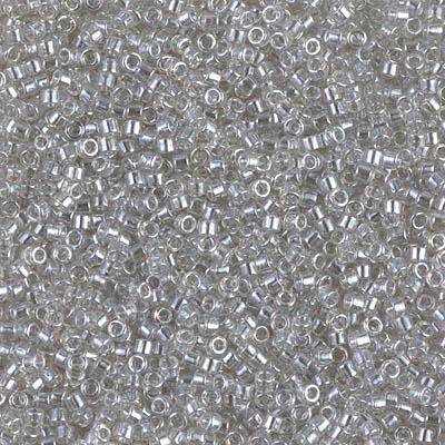 DB1231:  Transparent Gray Mist Luster 11/0 Miyuki Delica Bead 