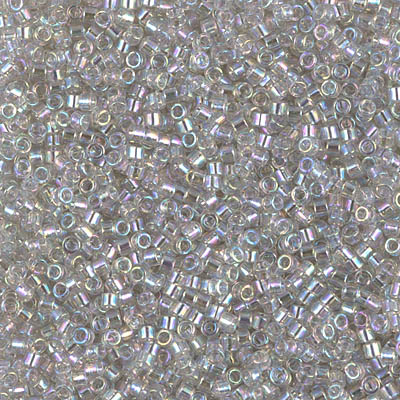 DB1251:  Transparent Gray Mist AB 11/0 Miyuki Delica Bead 
