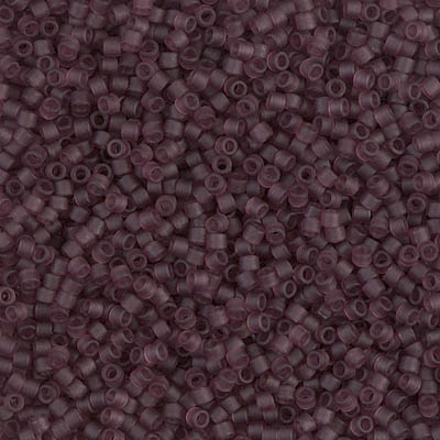 DB1264:  Matte Transparent Mauve 11/0 Miyuki Delica Bead 