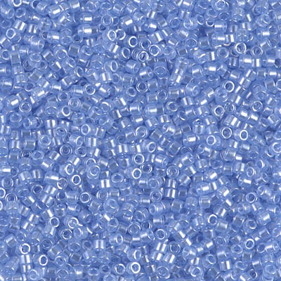DB1475-1:  Transparent Pale Sky Blue Luster 11/0 Miyuki Delica Bead 