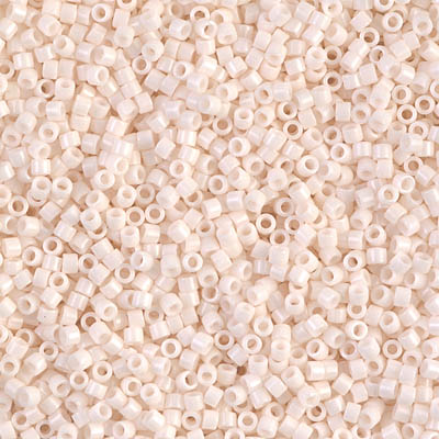 DB1490-1:  Opaque Bisque White 11/0 Miyuki Delica Bead 