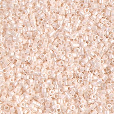 DB1530-1:  Opaque Bisque White Ceylon 11/0 Miyuki Delica Bead 