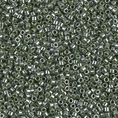 DB1566:  Opaque Avocado Luster 11/0 Miyuki Delica Bead 