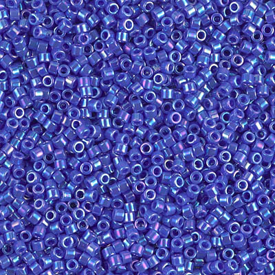 DB1578:  Opaque Cyan Blue AB 11/0 Miyuki Delica Bead 