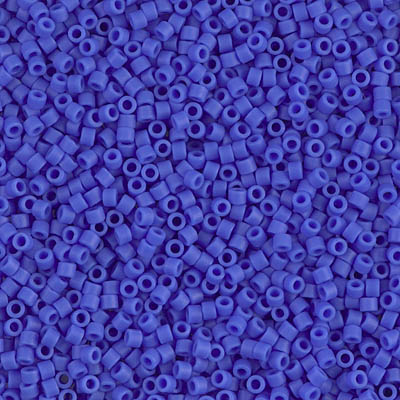 DB1588:  Matte Opaque Cyan Blue 11/0 Miyuki Delica Bead 