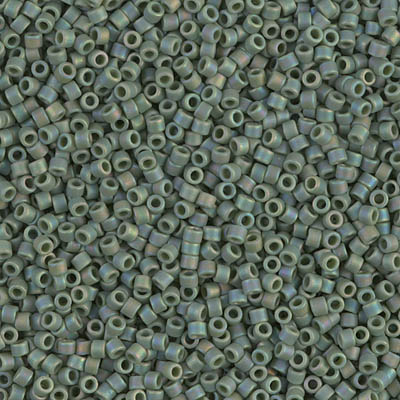 DB1594:  Matte Opaque Avocado AB 11/0 Miyuki Delica Bead 