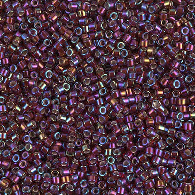 Caravan Beads - - DB1694: Silverlined Glazed Dark Cranberry AB 11