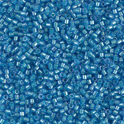 DB1709:  Mint Pearl Lined Azure 11/0 Miyuki Delica Bead 
