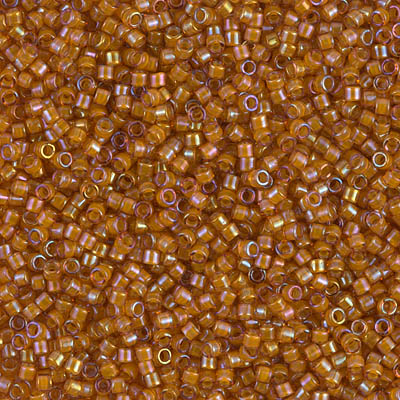 DB1734:  Beige Lined Topaz AB 11/0 Miyuki Delica Bead 