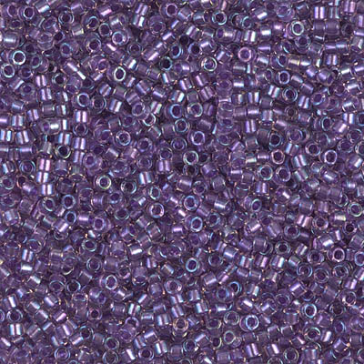 DB1754:  Sparkling Purple Lined Crystal AB 11/0 Miyuki Delica Bead 