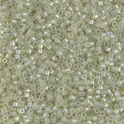 DB1765:  Sparkling Celery Lined Opal AB 11/0 Miyuki Delica Bead 