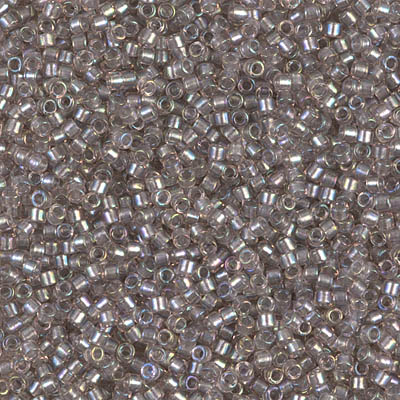 DB1772:  Sparkling Pewter Lined Crystal AB 11/0 Miyuki Delica Bead 
