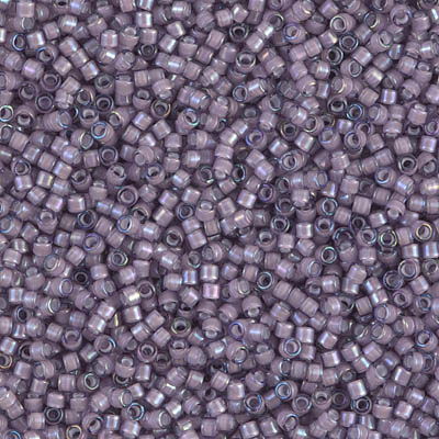 DB1789:  White Lined Amethyst AB 11/0 Miyuki Delica Bead 