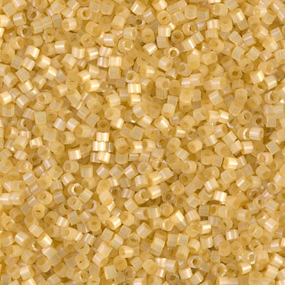 DB1801:  Dyed Light Apricot Silk Satin 11/0 Miyuki Delica Bead 