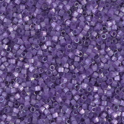 DB1809:  Dyed Lilac Silk Satin 11/0 Miyuki Delica Bead 