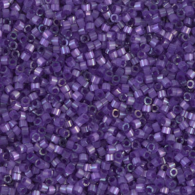 DB1810:  Dyed Purple Silk Satin 11/0 Miyuki Delica Bead 
