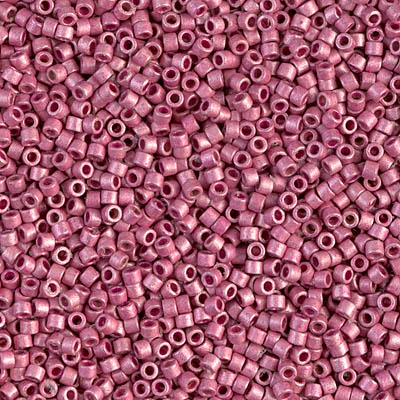 DB1840F:  Duracoat Galvanized Matte Hot Pink 11/0 Miyuki Delica Bead 