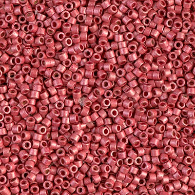 DB1841F:  Duracoat Galvanized Matte Light Cranberry 11/0 Miyuki Delica Bead 