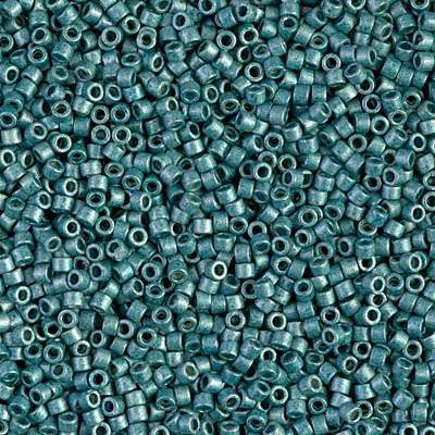 DB1847F:  Duracoat Galvanized Matte Dark Sea Foam 11/0 Miyuki Delica Bead 