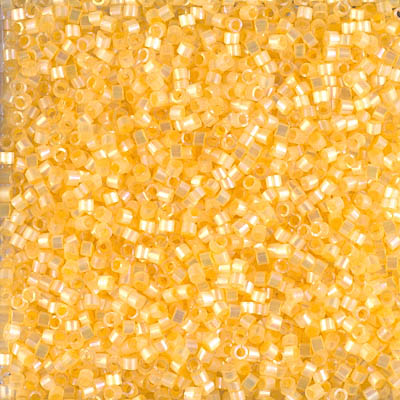 DB1861: Silk Inside Dyed Light Apricot AB 11/0 Miyuki Delica Bead 