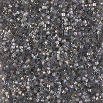 DB1872: Silk Inside Dyed Rustic Gray AB 11/0 Miyuki Delica Bead 