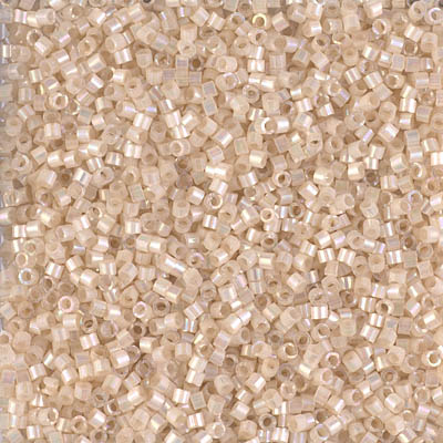 DB1874: Silk Inside Dyed Pale Apricot AB 11/0 Miyuki Delica Bead 