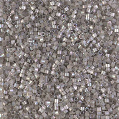 DB1877: Silk Inside Dyed Pewter AB 11/0 Miyuki Delica Bead 