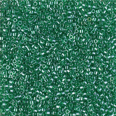 DB1889: Transparent Green Luster 11/0 Miyuki Delica Bead 