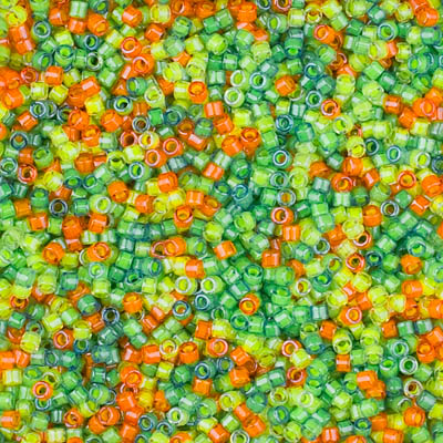 DB2066:  Luminous Mix 6  - 11/0 Miyuki Delica Bead 