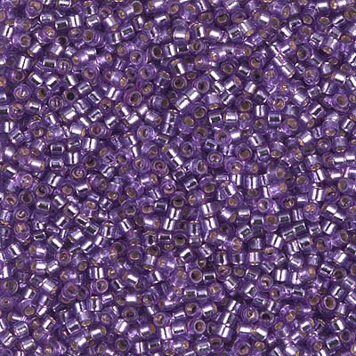 DB2168:  Duracoat Silverlined Dyed Dk Orchid 11/0 Miyuki Delica Bead 