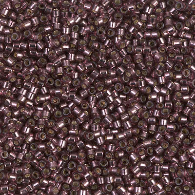DB2170:  Duracoat Silverlined Dyed Raisin 11/0 Miyuki Delica Bead 