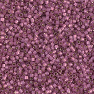 DB2181:  Duracoat Semi-Frosted Silverlined Dyed Hydrangea 11/0 Miyuki Delica Bead 