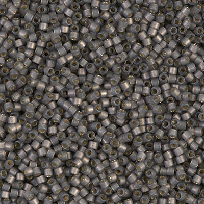 DB2185:  Duracoat Semi-Frosted Silverlined Dyed Acacia 11/0 Miyuki Delica Bead 