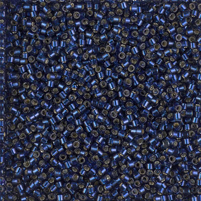 DB2191: Duracoat Silverlined Dyed Navy 11/0 Miyuki Delica Bead 