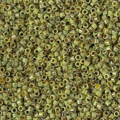 DB2265:  Opaque Chartreuse Picasso 11/0 Miyuki Delica Bead 