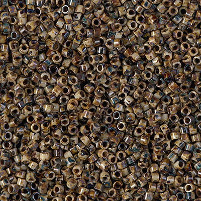 DB2267:  Opaque Brown Picasso 11/0 Miyuki Delica Bead 