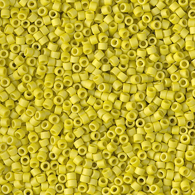 DB2283:  Matte Opaque Glazed Citron 11/0 Miyuki Delica Bead   100 grams 