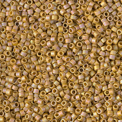 DB2303:  Matte Opaque Glazed Honey Bee AB 11/0 Miyuki Delica Bead   100 grams 