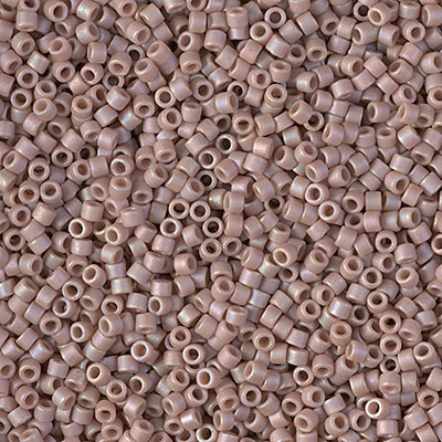 DB2305:  Matte Opaque Glazed Beige AB 11/0 Miyuki Delica Bead   100 grams 