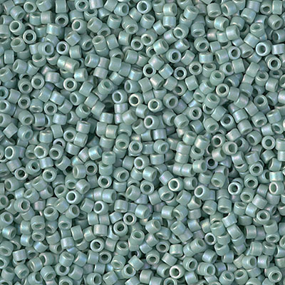 DB2313:  Matte Opaque Glazed Sea Opal AB 11/0 Miyuki Delica Bead   100 grams 