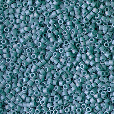 DB2315:  Matte Opaque Glazed Nile Blue AB 11/0 Miyuki Delica Bead   100 grams 