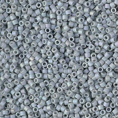 DB2320:  Matte Opaque Glazed Shark Fin AB 11/0 Miyuki Delica Bead   100 grams 