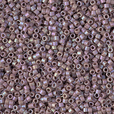 DB2321:  Matte Opaque Glazed Dark Beige AB 11/0 Miyuki Delica Bead   100 grams 