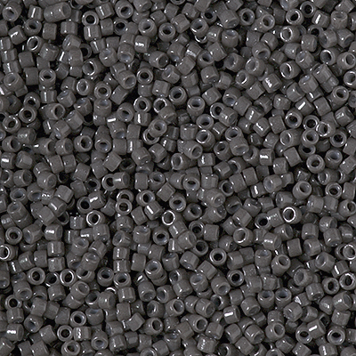 DB2368:  Duracoat Opaque Dyed Charcoal 11/0 Miyuki Delica Bead 