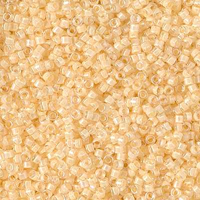 DB2371:  Inside Dyed Ivory 11/0 Miyuki Delica Bead 
