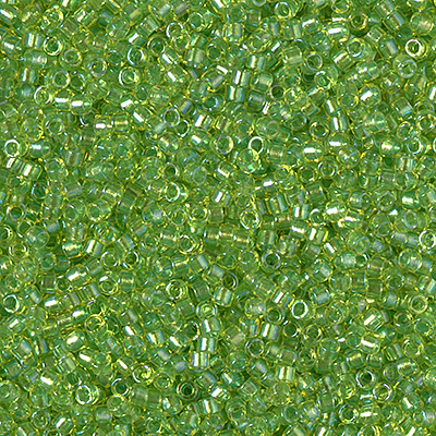 DB2376:  Inside Dyed Chartreuse 11/0 Miyuki Delica Bead 