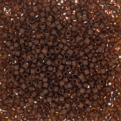 DB2403:  Matte Transparent Rootbeer 11/0 Miyuki Delica Bead 