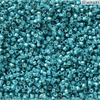 DB2513:  Duracoat Galvanized Capri Blue 11/0 Miyuki Delica Bead 