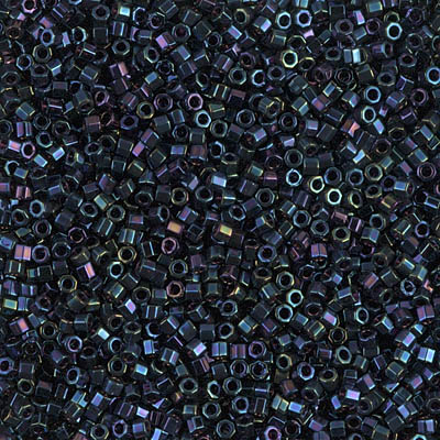 DBC-0002:  Metallic Dark Blue Iris Cut 11/0 Miyuki Delica Bead 